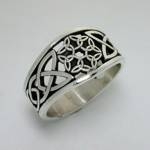 Celtic Dara Knot with 6 Interlocking Triangles-Pierced